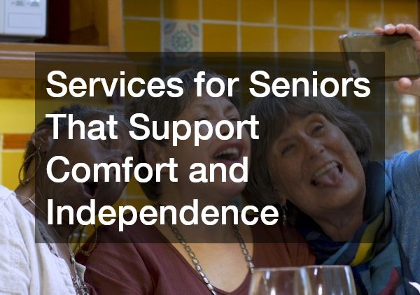 Services for Seniors That Support Comfort and Independence