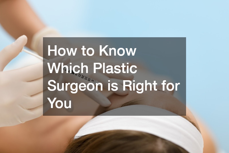 How to Know Which Plastic Surgeon is Right for You
